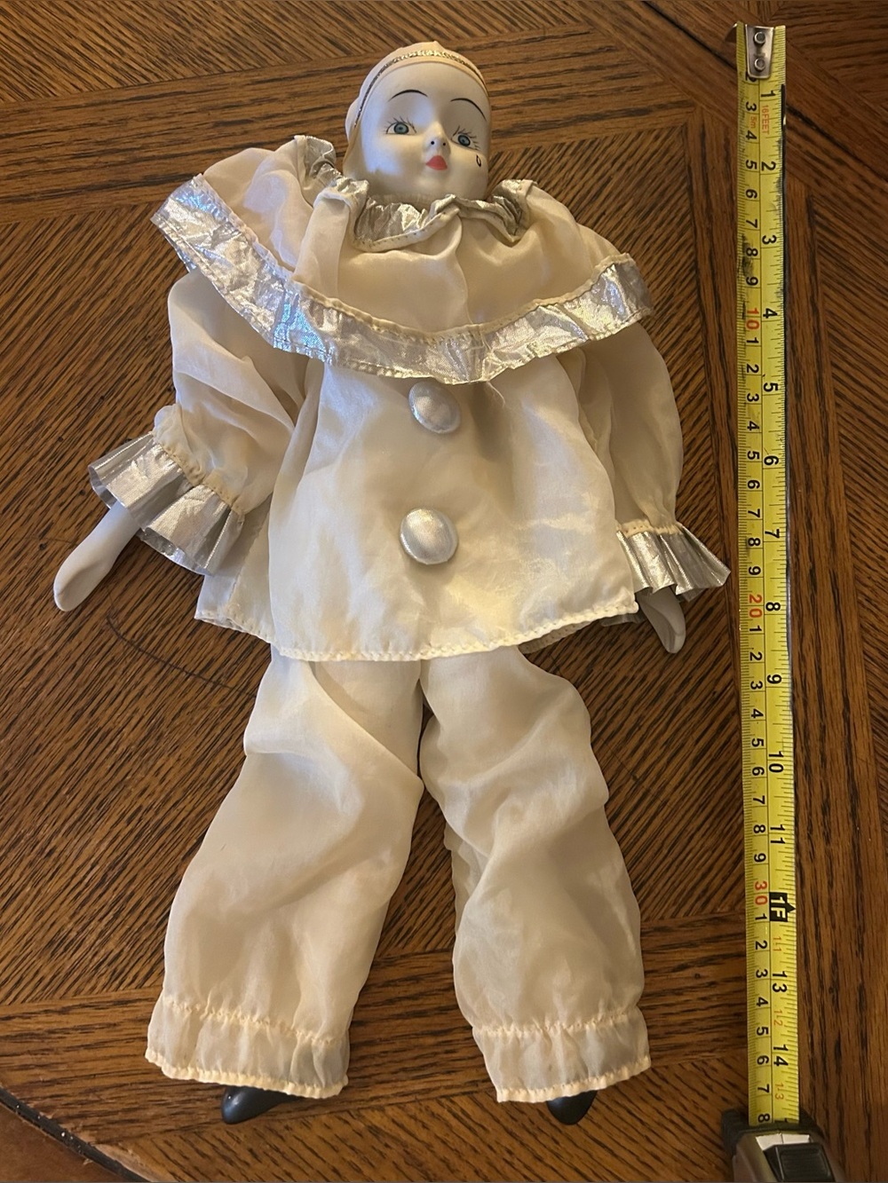 Vintage Porcelain Head, Hands & Shoes, Cloth Body Doll